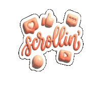 Scrolling Social Media Sticker by Flowpio