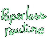 papelovi paperless papelovi rotinapaperless paperlessroutine Sticker