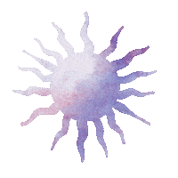 Pink Sun Sticker
