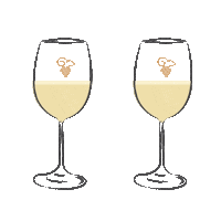 White Wine Cheers Sticker by Mouton Cadet