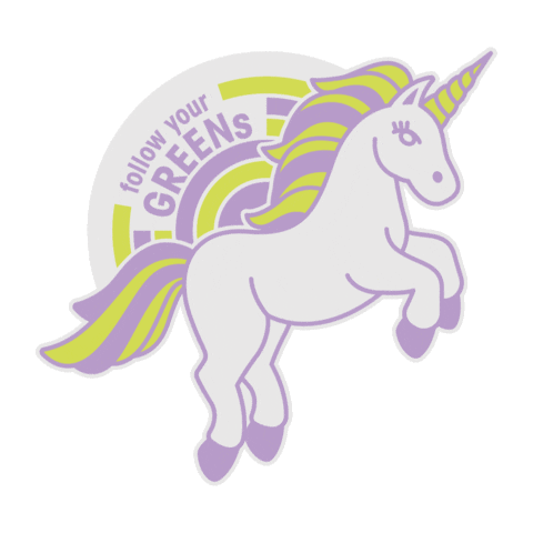 Unicorn Love Sticker by Green Pea