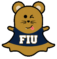 Florida International University Cat Sticker by FIU