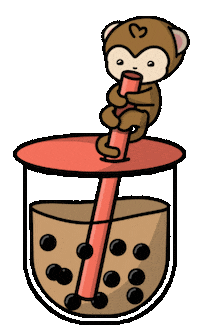 Happy Bubble Tea Sticker