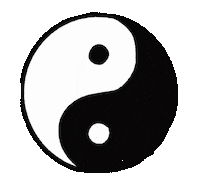 Happy Yin Yang Sticker