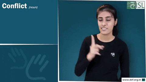Sign Language Conflict GIF by ISL Connect