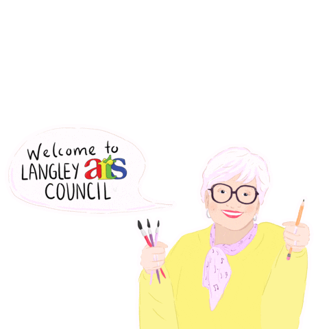 LangleyArtsCouncil giphyupload art langley community arts Sticker