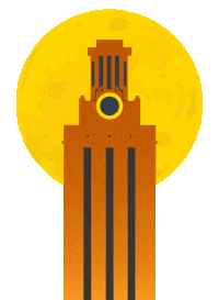 Ut Austin Halloween Sticker by The University of Texas at Austin