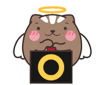 eyedbear0319 cat ok lovely dango Sticker