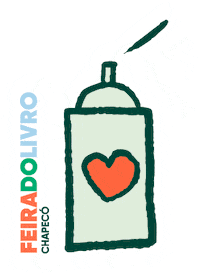 feiradolivrochapeco cultura livro feira leitura Sticker