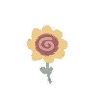 syifarty_ drawing pastel decoration sunflower Sticker