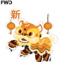 Happy New Year Dragon Sticker by FWD Insurance Group