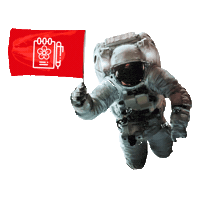 Design Astronaut Sticker by jim&jim