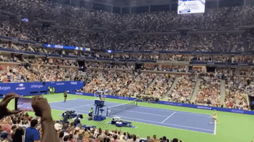 Crowd Erupts as Serena Williams Wins US Open Match