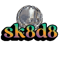 SK8D8 sk8 roller skating skate date sk8d8 Sticker