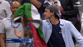 Man Shakes The Italian Flag