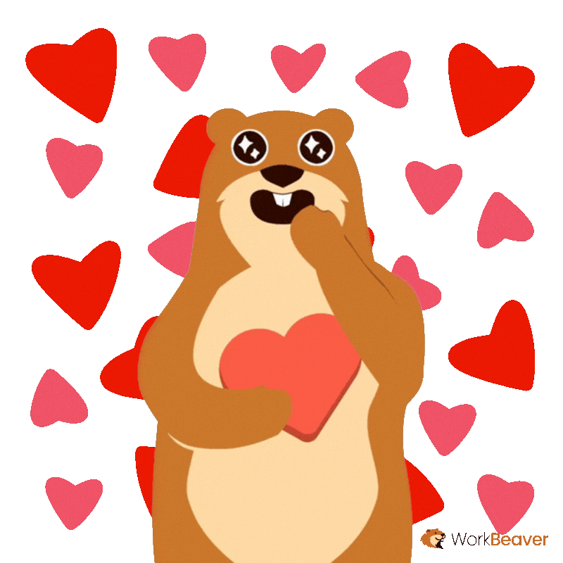 I Love You Hearts Sticker by WorkBeaver