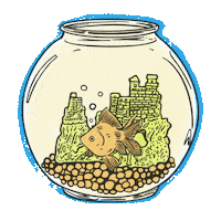 Gold Fish Water Sticker by Good Snake