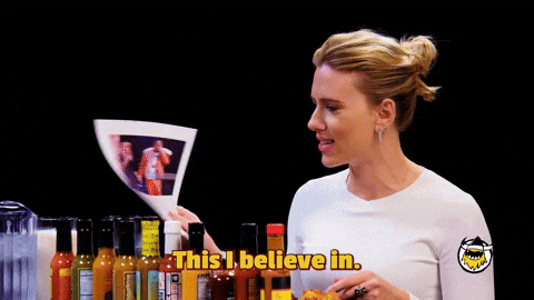 Believe Scarlett Johansson GIF by First We Feast