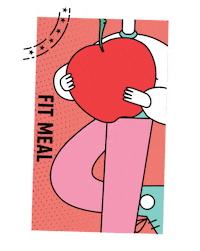 AtomBox love heart food vegan Sticker