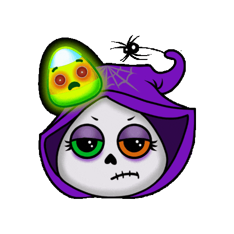 Candy Corn Halloween Sticker by Colitis Ninja