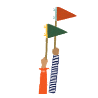 School Spirit Cheer Sticker by Rifle Paper Co.