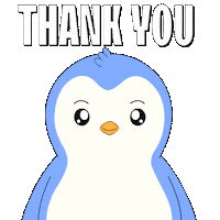 Thank You So Much Sticker by Pudgy Penguins