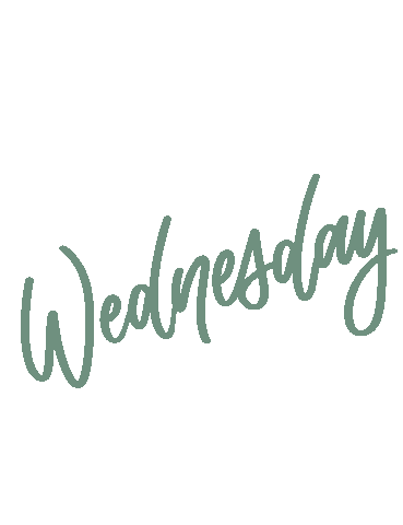 Lettering Wednesday Sticker