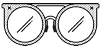 bloodflower glasses nerd designer alternative Sticker
