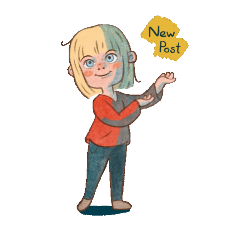 artofdianajordan happy girl new illustration Sticker