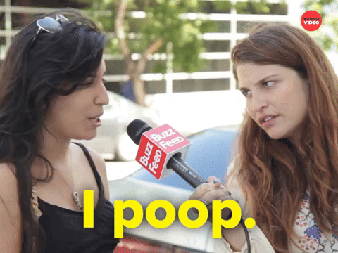 I poop