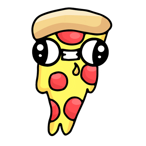 alexandramartistry giphyupload food pizza cheese Sticker