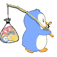 Happy Crypto Sticker by Pudgy Penguins
