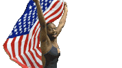 Proud American Sticker by UNCP Braves Athletics