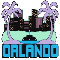 Palm Tree City Sticker by AIRVOID