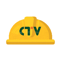 ctvconstrutora obra construcao ctv capacete Sticker