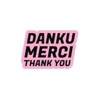 Pink Thanks Sticker
