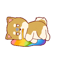 kuromies_xxx reaction dog sticker gross Sticker