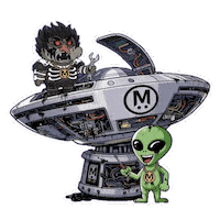 Happy Area 51 Sticker