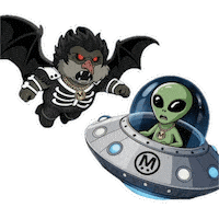 Happy Area 51 Sticker