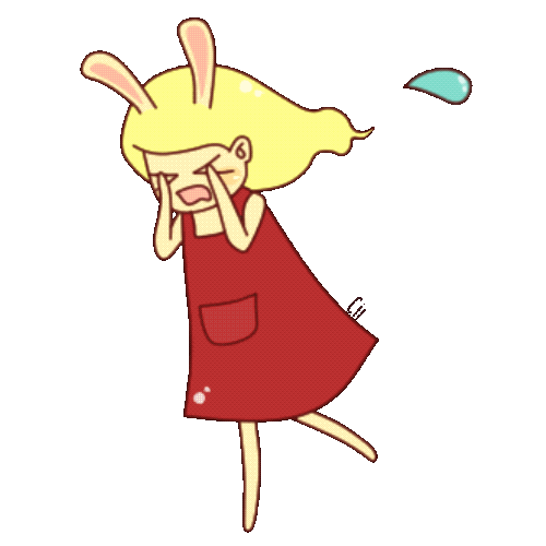 cici1206 no sad kawaii running Sticker
