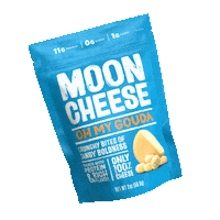 mooncheesesnacks mooncheese moon cheese ohmygouda oh my gouda Sticker
