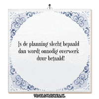 Teamwork Stress Sticker by Tegelspreuken.nl