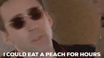 peach hours cage nicholas face off GIF