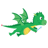 flying dragon Sticker by playbrush