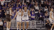 College Hoops Clapping GIF by Northwestern Athletics