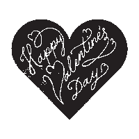 Black Cat Love Sticker