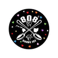 808ShaveIce ice dessert hawaii 808 Sticker