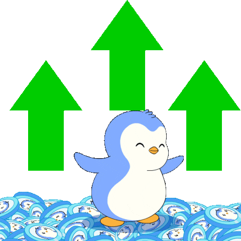 Crypto Arrow Sticker by Pudgy Penguins