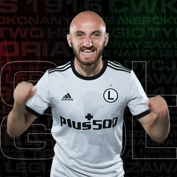 LegiaWarsaw football soccer goal fussball GIF