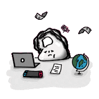 Sad Oyster Sticker